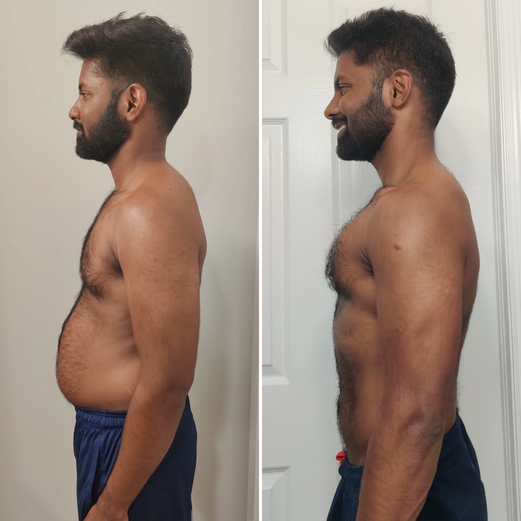 Sourabh Stubborn Belly 9 Weeks transformation